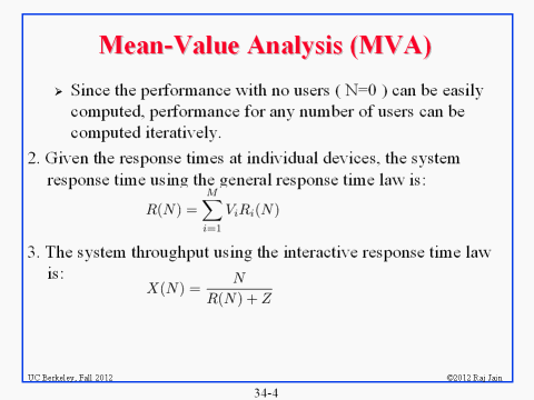 Mean-Value Analysis (MVA)